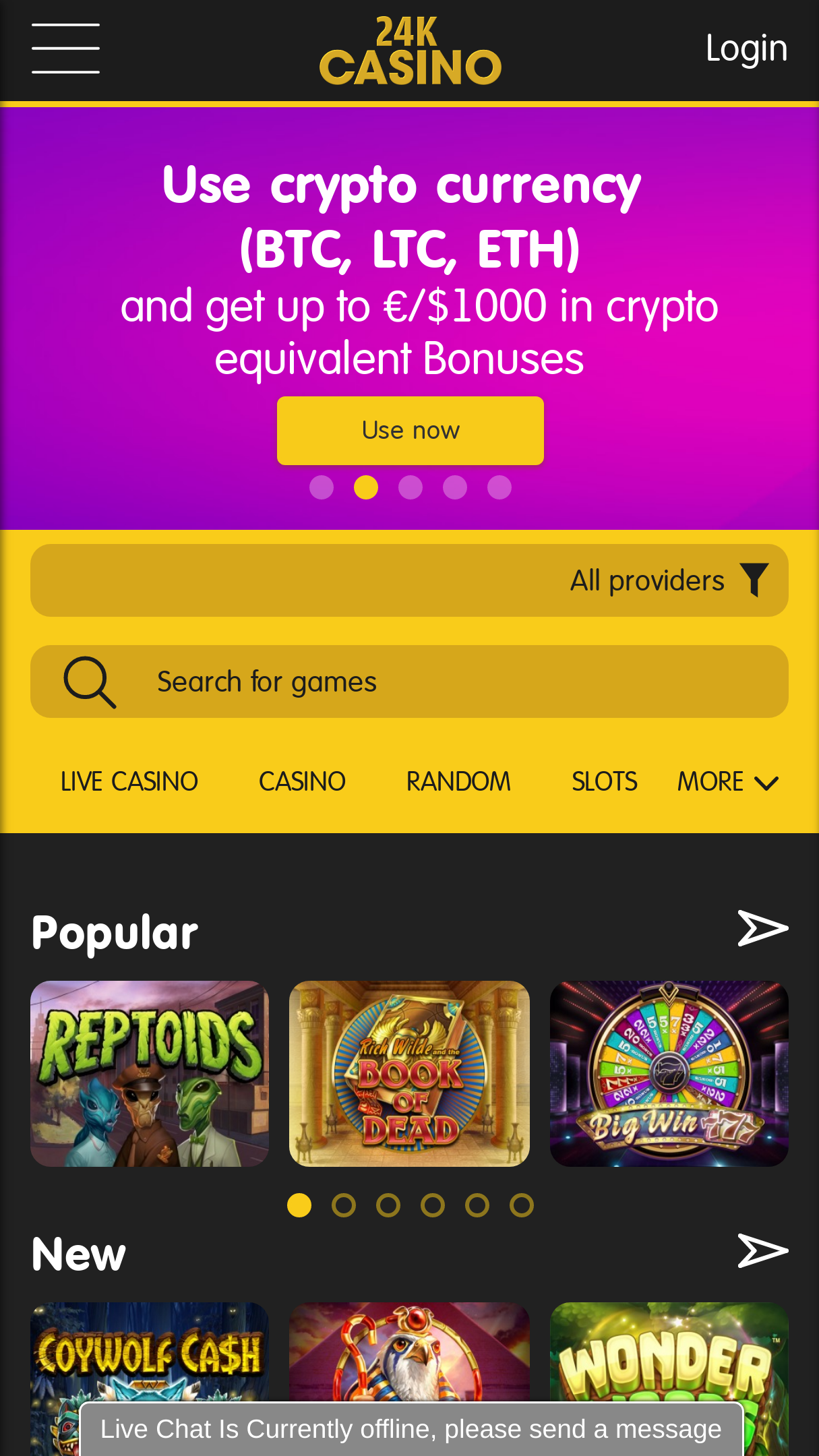 24K Casino Screenshot 24K Casino Screenshot