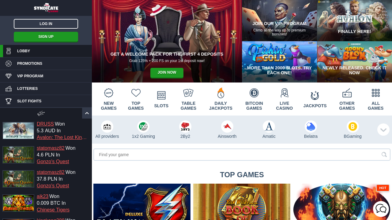 Syndicate Casino Screenshot Syndicate Casino Screenshot