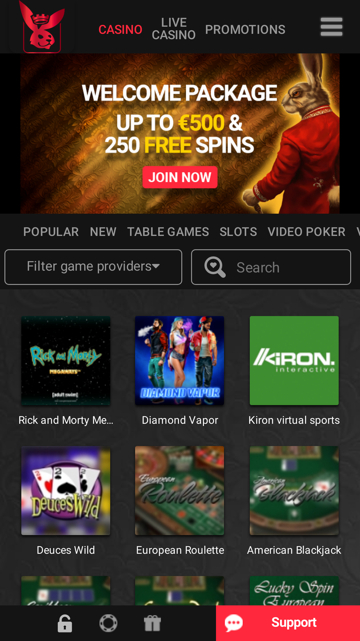Royal Rabbit Casino Screenshot Royal Rabbit Casino Screenshot