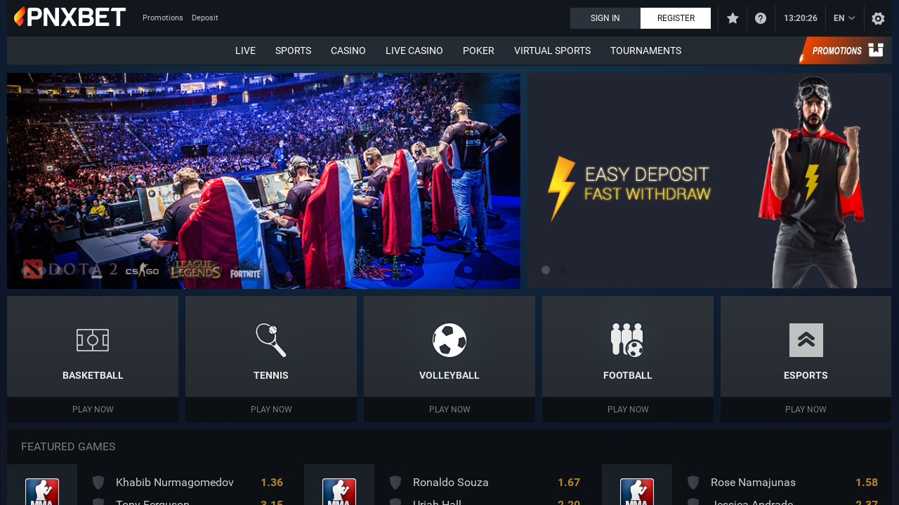 PNXBet Screenshot PNXBet Screenshot