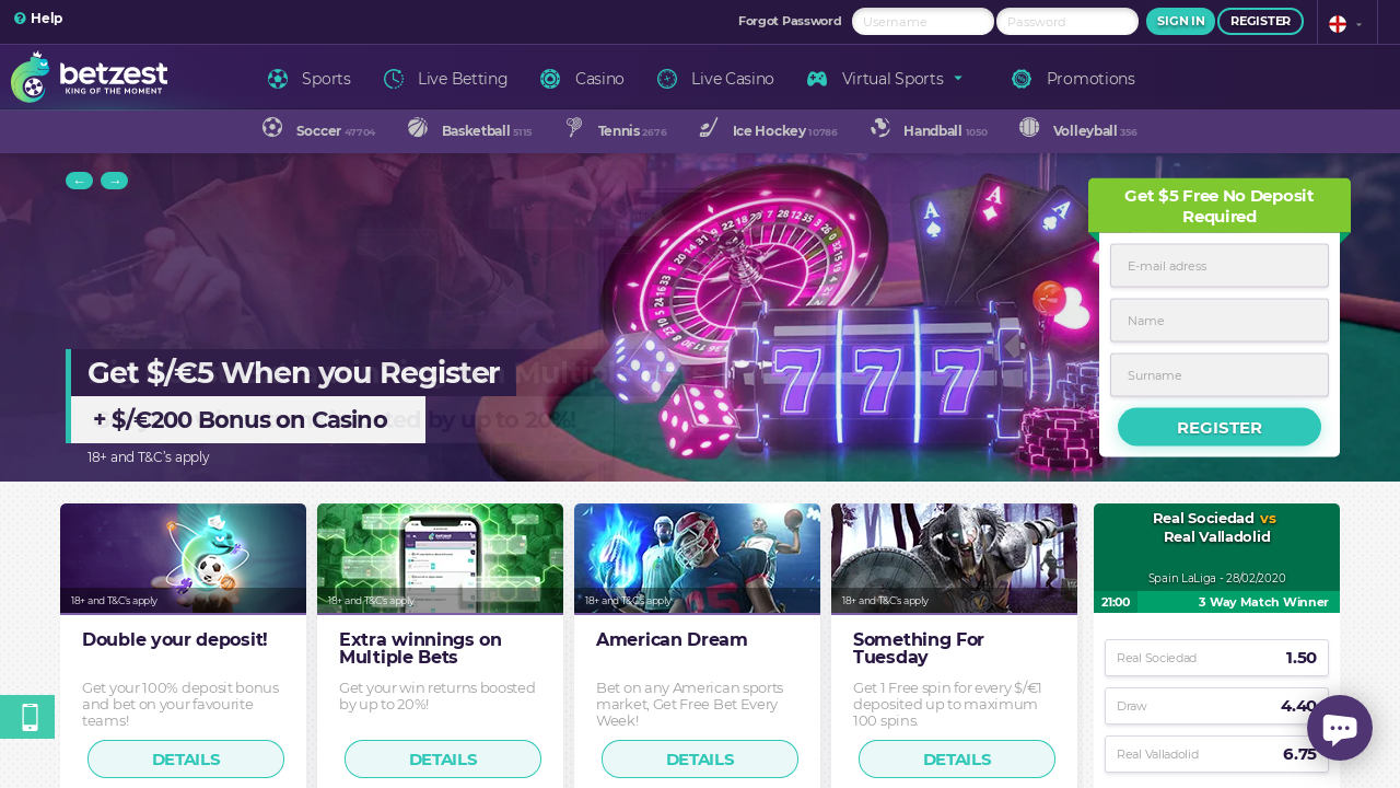 Betzest Casino Screenshot Betzest Casino Screenshot