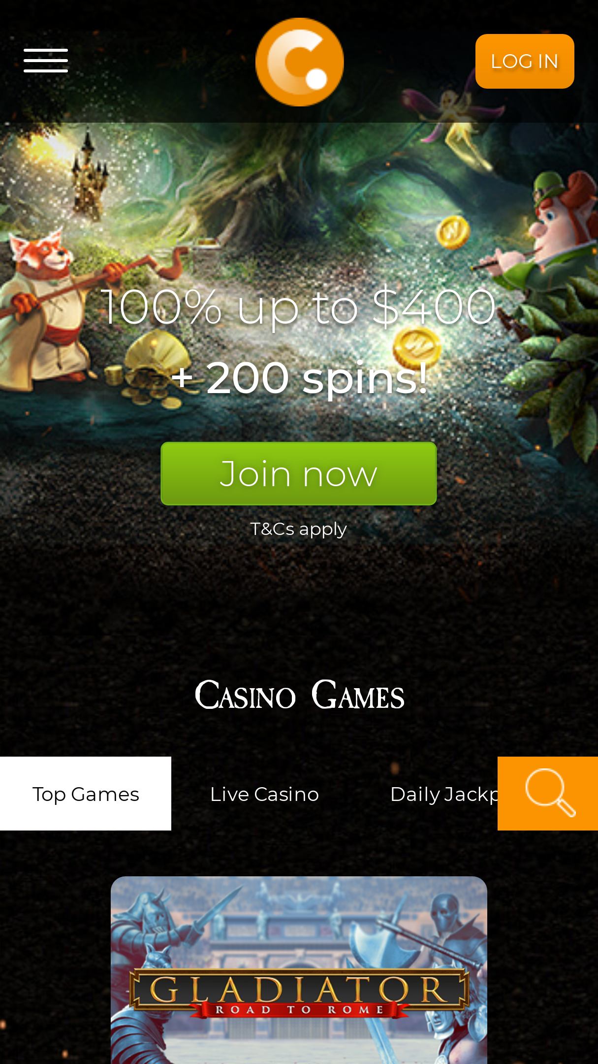 Casino.com Screenshot Casino.com Screenshot