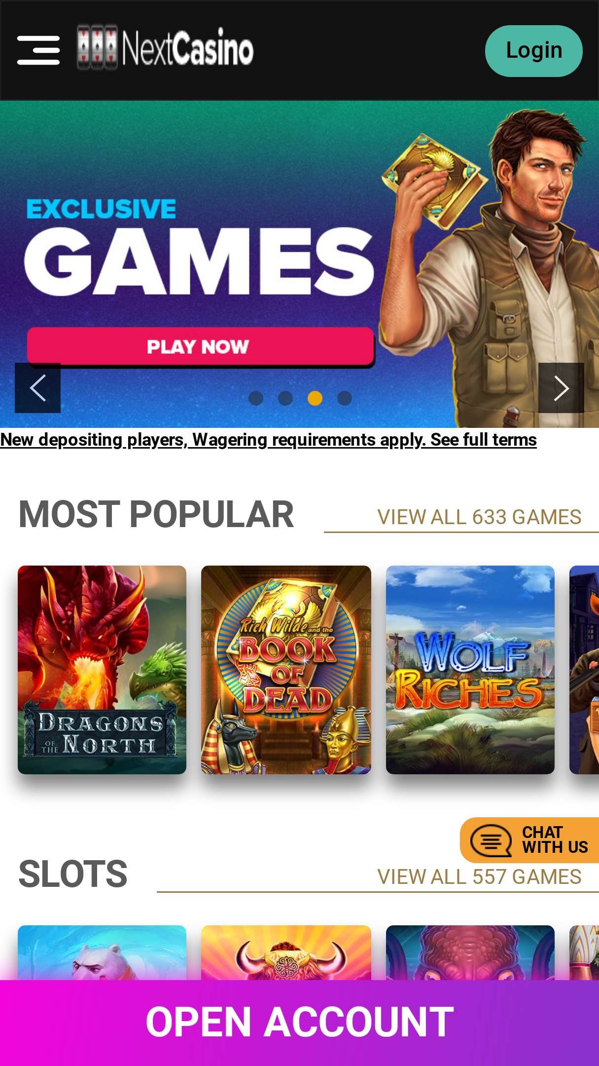 NextCasino Screenshot NextCasino Screenshot