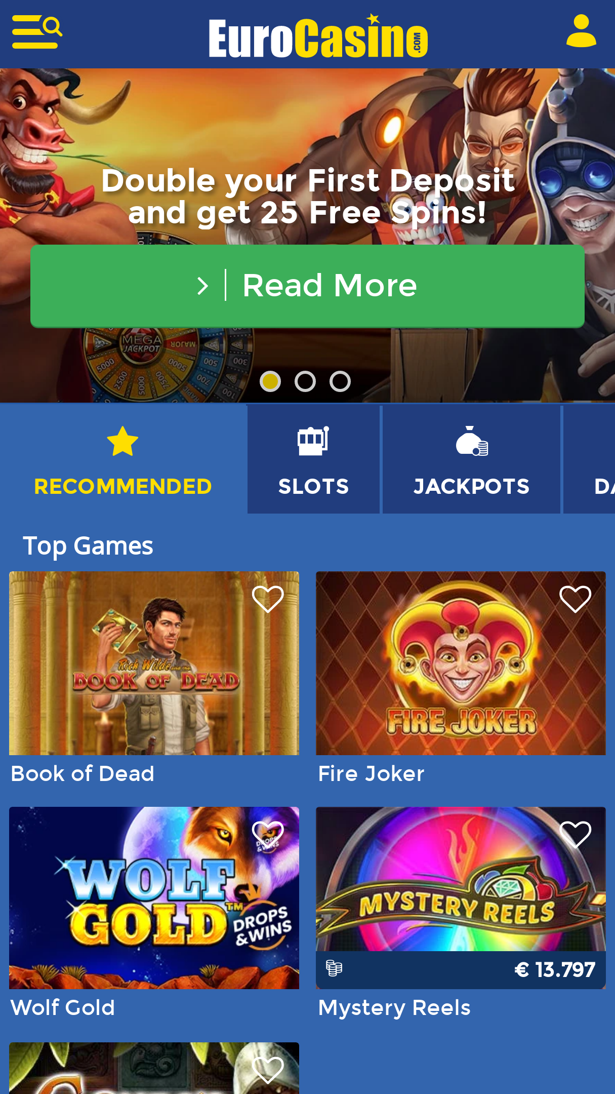 EuroCasino Screenshot EuroCasino Screenshot