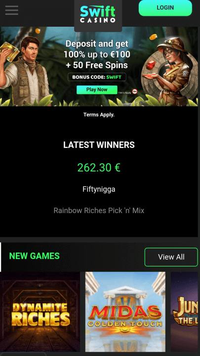 Swiftcasino Screenshot Swiftcasino Screenshot