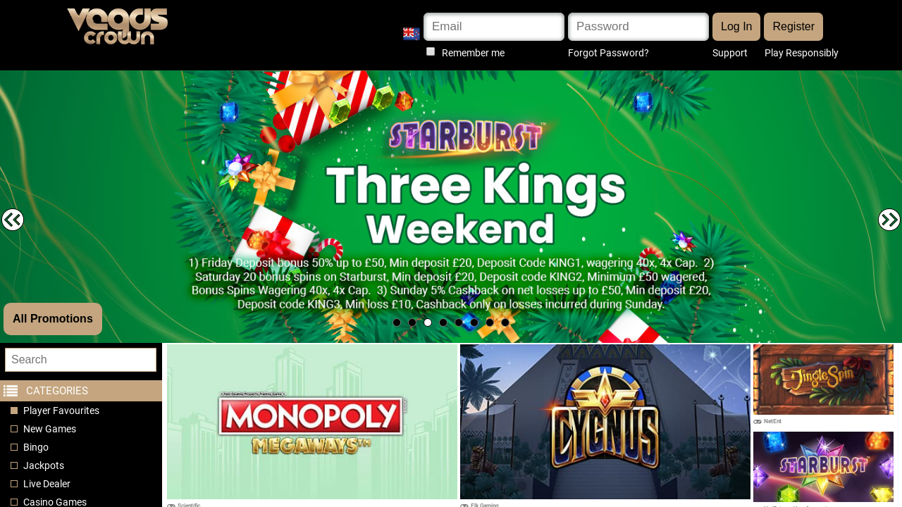 Vegas Crown Casino Screenshot Vegas Crown Casino Screenshot