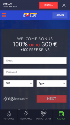 EUslot Casino Screenshot