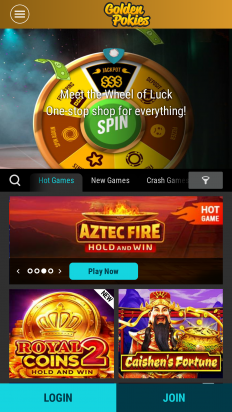 Golden Pokies Casino Screenshot