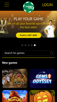 CoinyWin Casino Screenshot