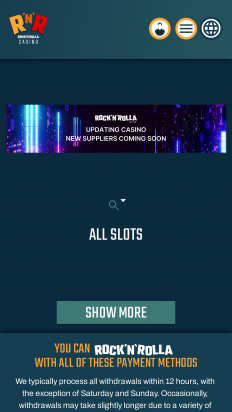 Rock N Rolla Casino Screenshot