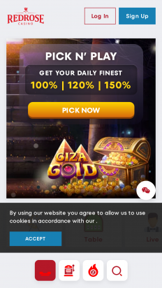 RedRose Casino Screenshot
