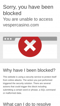 Vesper Casino Screenshot