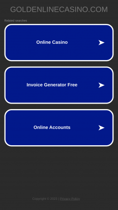Goldenline Casino Screenshot