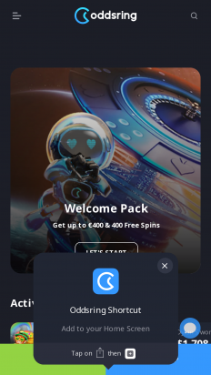 OddsRing Casino Screenshot