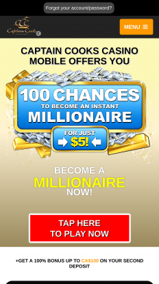 CaptainCooks Casino Screenshot CaptainCooks Casino Screenshot