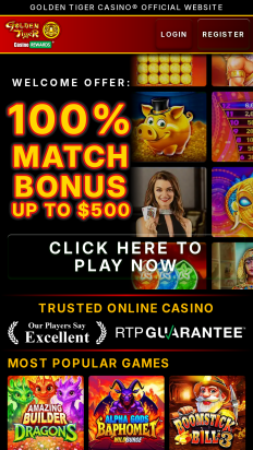 Golden Tiger Casino Screenshot