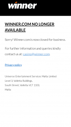 Winner.com Casino Screenshot