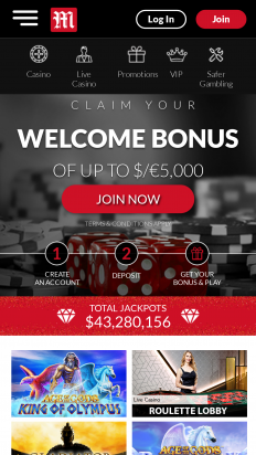 MansionCasino.com Screenshot