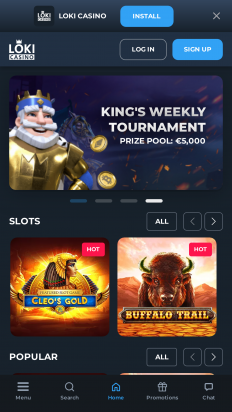 Loki Casino Screenshot