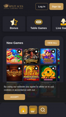Split Aces Casino Screenshot