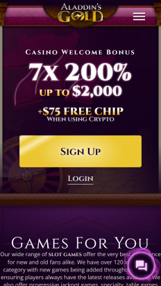 Aladdins Gold Casino Screenshot