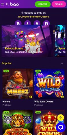 Bao Casino Screenshot