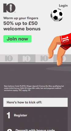 10Bet Casino Screenshot