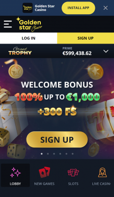 GoldenStar Casino Screenshot