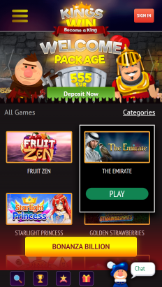 KingsWin Casino Screenshot