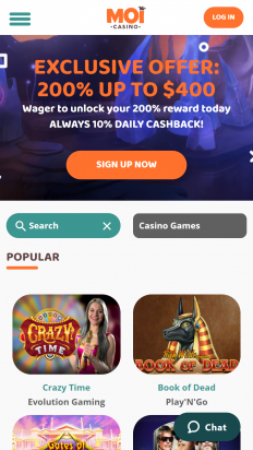 Moi Casino Screenshot