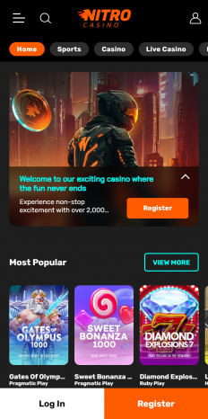 NitroCasino Screenshot