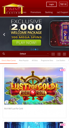 Omni Casino Screenshot