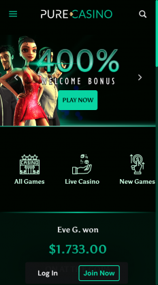 Pure Casino Screenshot
