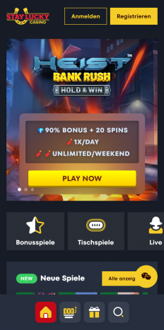 Stay Lucky Casino Screenshot
