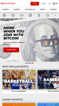 Bovada Casino Screenshot
