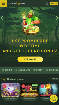 Leprecon Casino Screenshot