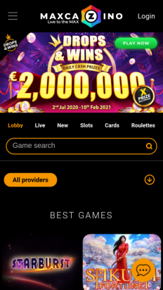 MaxCazino Screenshot