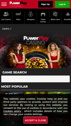 PowerPlay Casino Screenshot