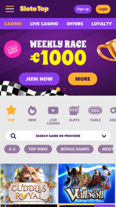 SlotoTop Casino Screenshot