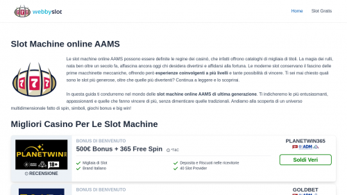 WebbySlot Casino Screenshot