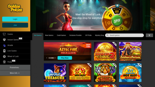 Golden Pokies Casino Screenshot