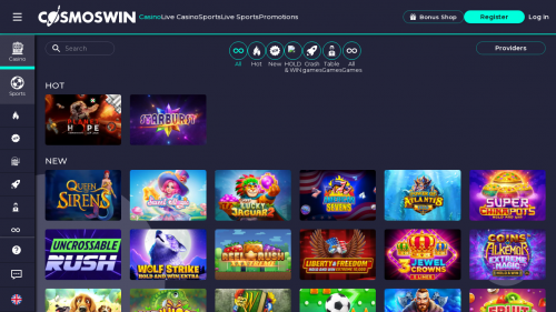 Cosmos Win Casino Screenshot