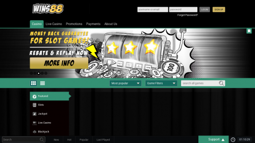 Wins88 Casino Screenshot