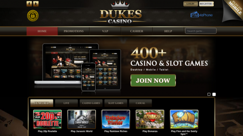 Dukes Casino Screenshot