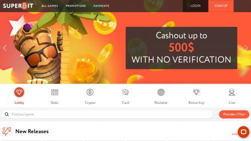 Superbit Casino Screenshot