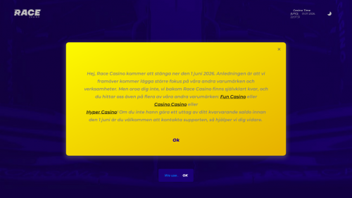 Race Casino Screenshot