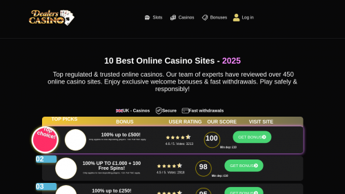 Dealers Casino Screenshot