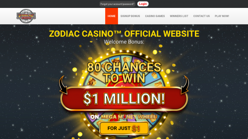 Zodiac Casino Screenshot Zodiac Casino Screenshot