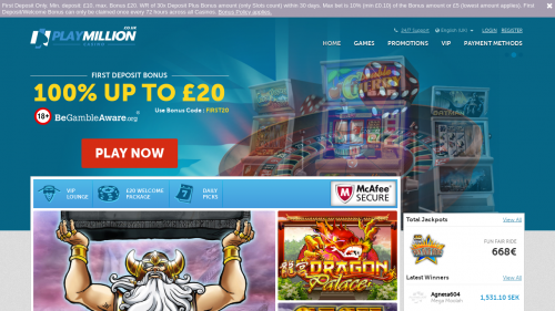 PlayMillion Screenshot