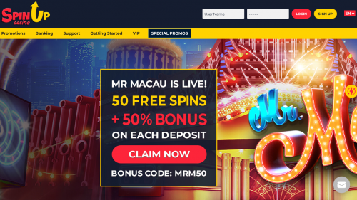 Spin Up Casino Screenshot
